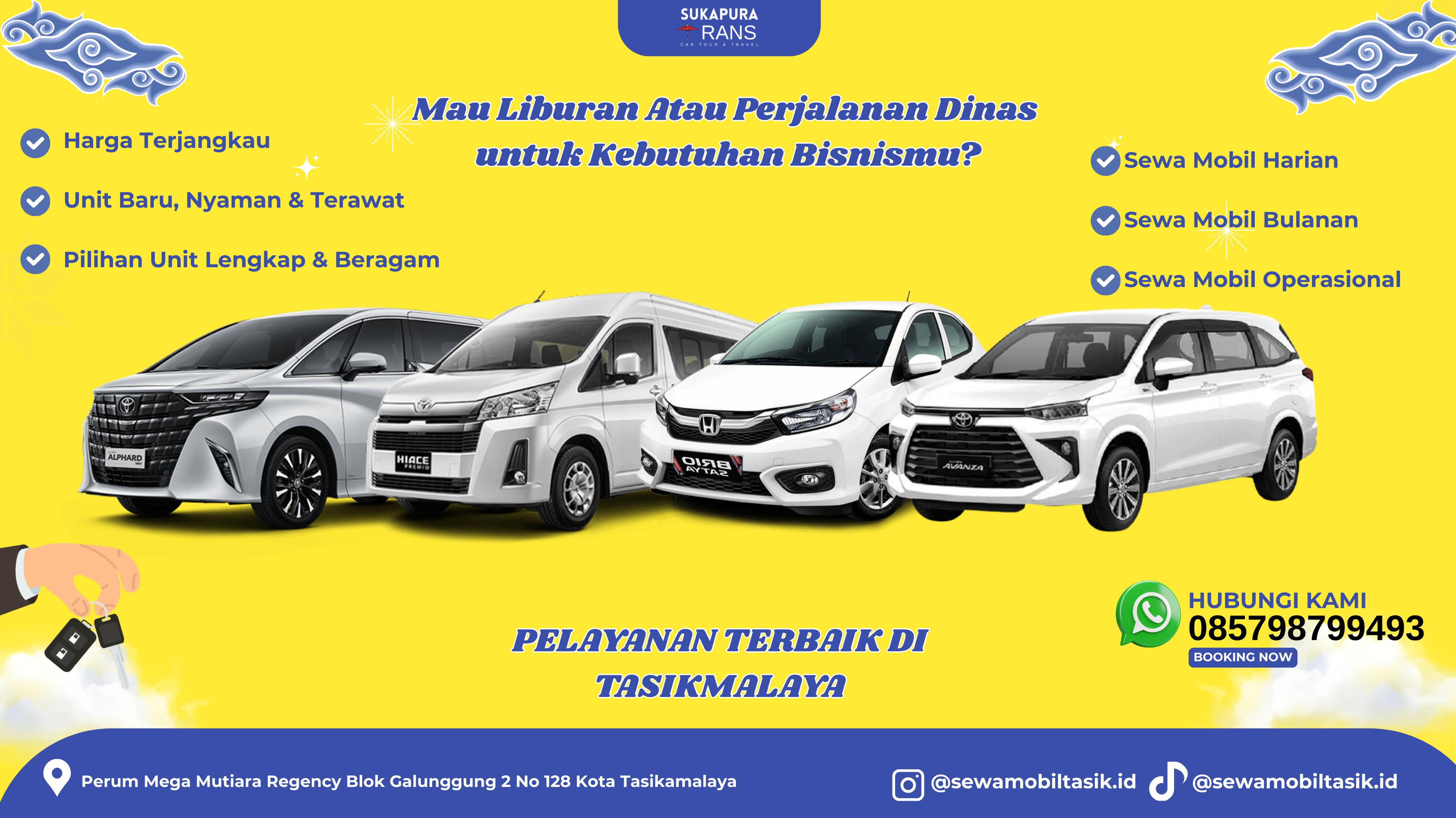 Sewa Mobil Mingguan Terlengkap di Tasikmalaya by Sukapura Trans