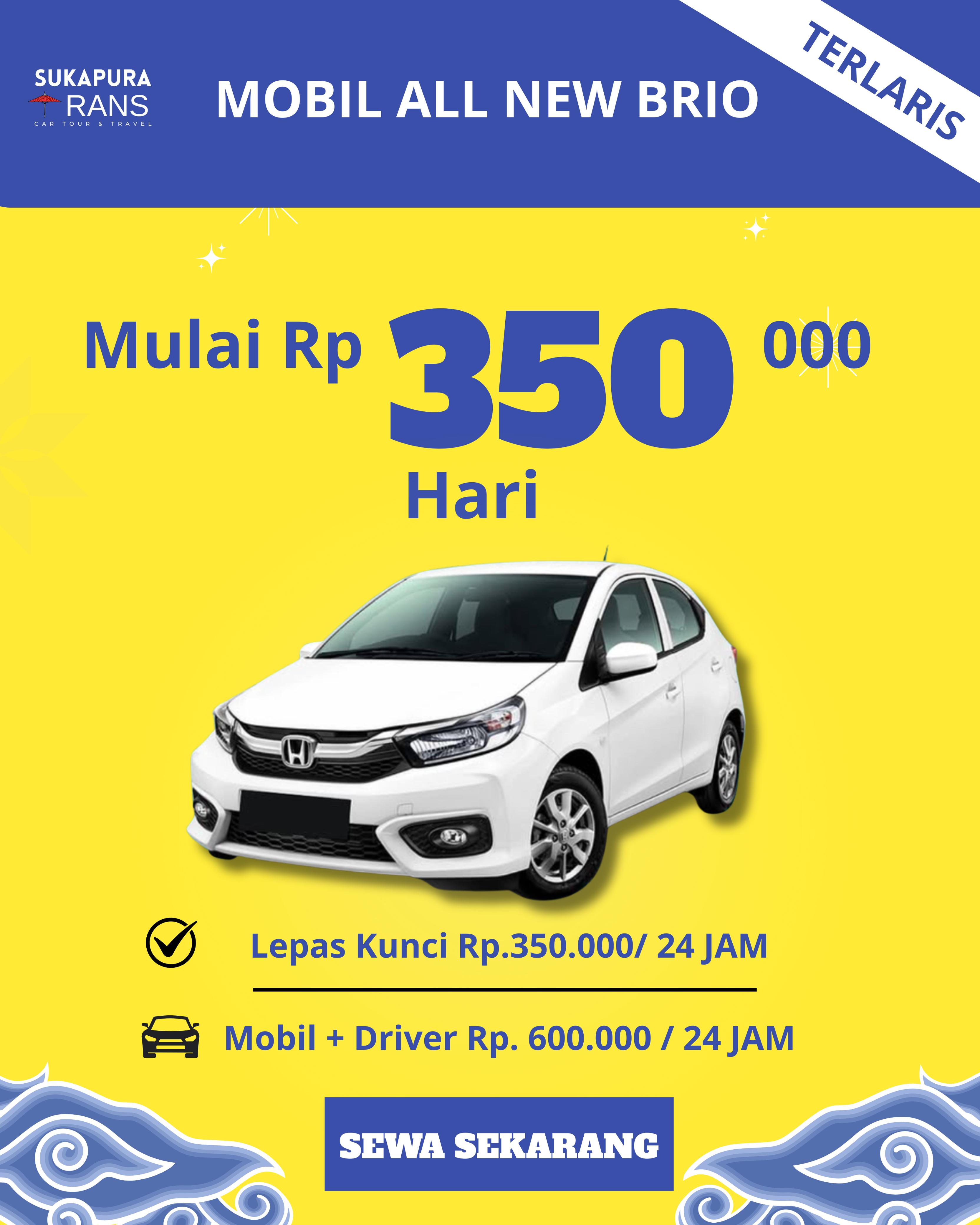 sewa mobil termurah brio tasikmalaya oleh sukapura trans
